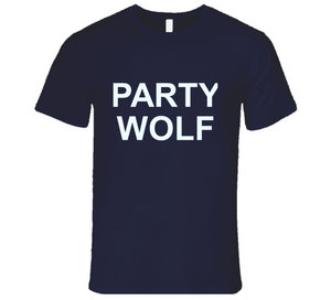 Original Party Wolf Navy T Shirt