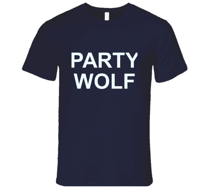 Original Party Wolf Navy T Shirt