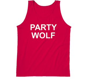 Red Party Wolf Tank Tanktop