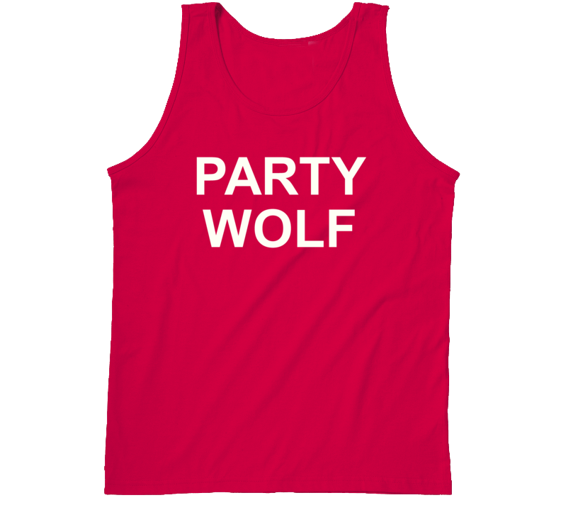 Red Party Wolf Tank Tanktop