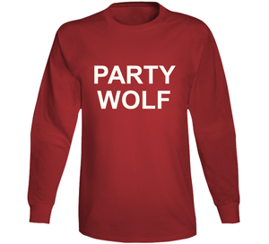 Red Party Wolf Long Sleeve