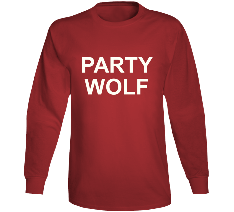 Red Party Wolf Long Sleeve