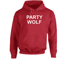 Load image into Gallery viewer, Red Party Wolf Hoodie
