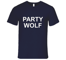 Load image into Gallery viewer, Navy Party Wolf T T Shirt
