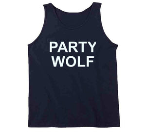Original Party Wolf Navy T Shirt