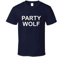 Load image into Gallery viewer, Navy Party Wolf T T Shirt
