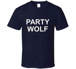 Navy Party Wolf T T Shirt