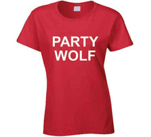 Load image into Gallery viewer, Red Party Wolf  T Shirt
