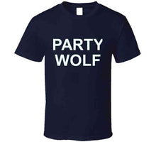 Load image into Gallery viewer, Original Party Wolf Navy T Shirt
