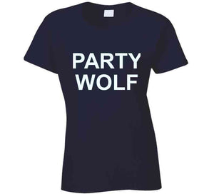 Original Party Wolf Navy T Shirt