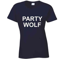 Load image into Gallery viewer, Navy Party Wolf T T Shirt
