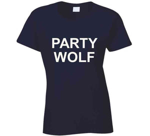 Navy Party Wolf T T Shirt