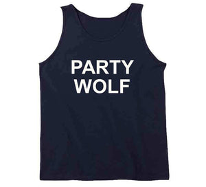 Navy Party Wolf T T Shirt