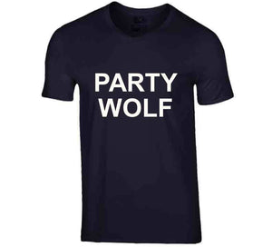 Navy Party Wolf T T Shirt