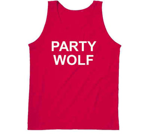 Red Party Wolf Long Sleeve