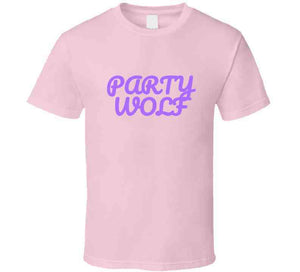 Pink &amp; Purple Kids Party Wolf T Shirt