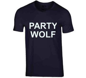 Original Party Wolf Navy T Shirt
